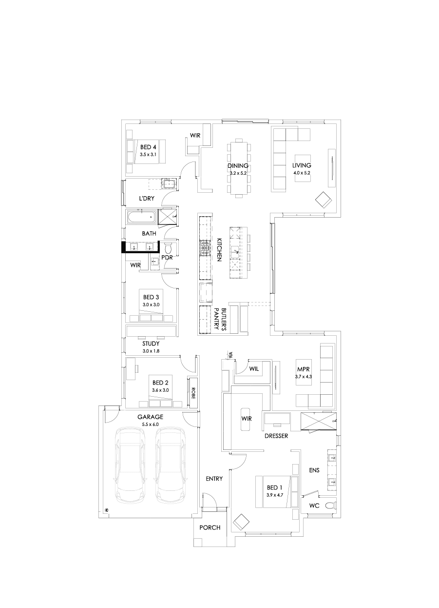 31  Floor Floorplan (Bathroom upgrade)