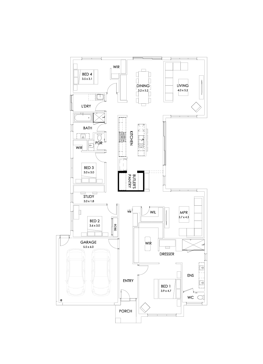 31  Floor Floorplan (Butler's pantry)