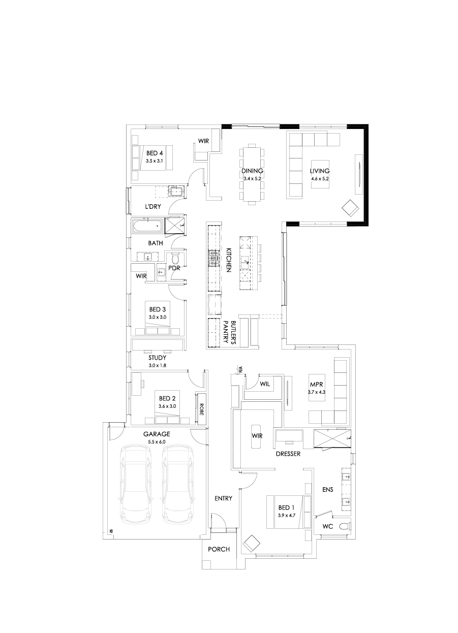 31  Floor Floorplan (Larger living)