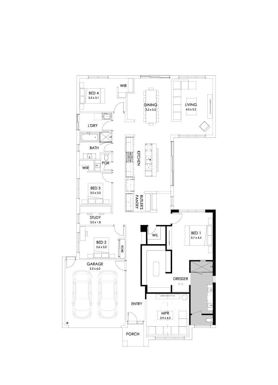 31  Floor Floorplan (Raked ceiling 10.5 deg to MPR)