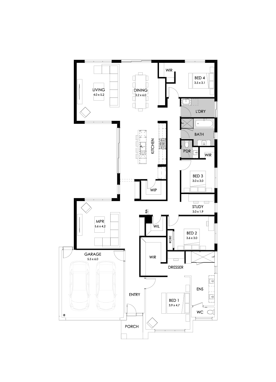 31  Floor Floorplan (Rear flip)