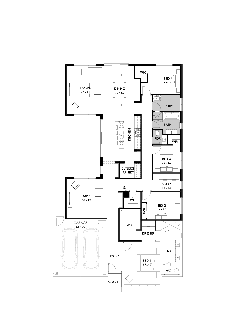31  Floor Floorplan (Rear flip)