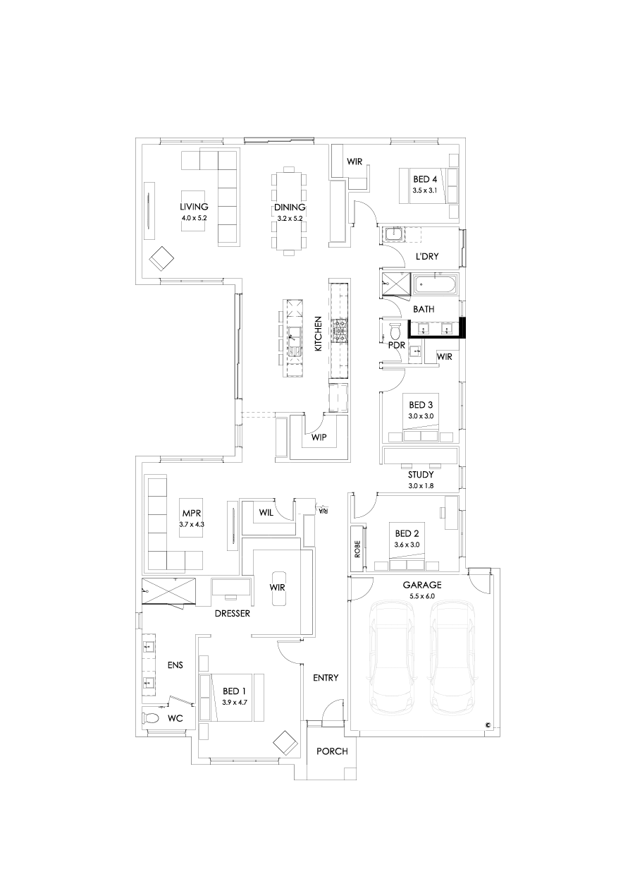 31  Floor Floorplan (Bathroom upgrade - Flipped)