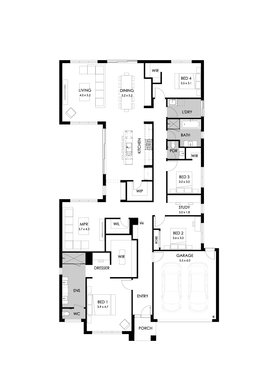 31  Floor Floorplan (Standard - Flipped)