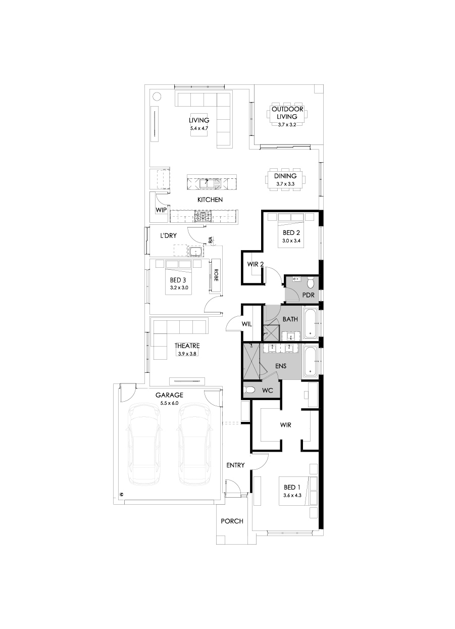 26  Floor Floorplan (3 bedrooms)