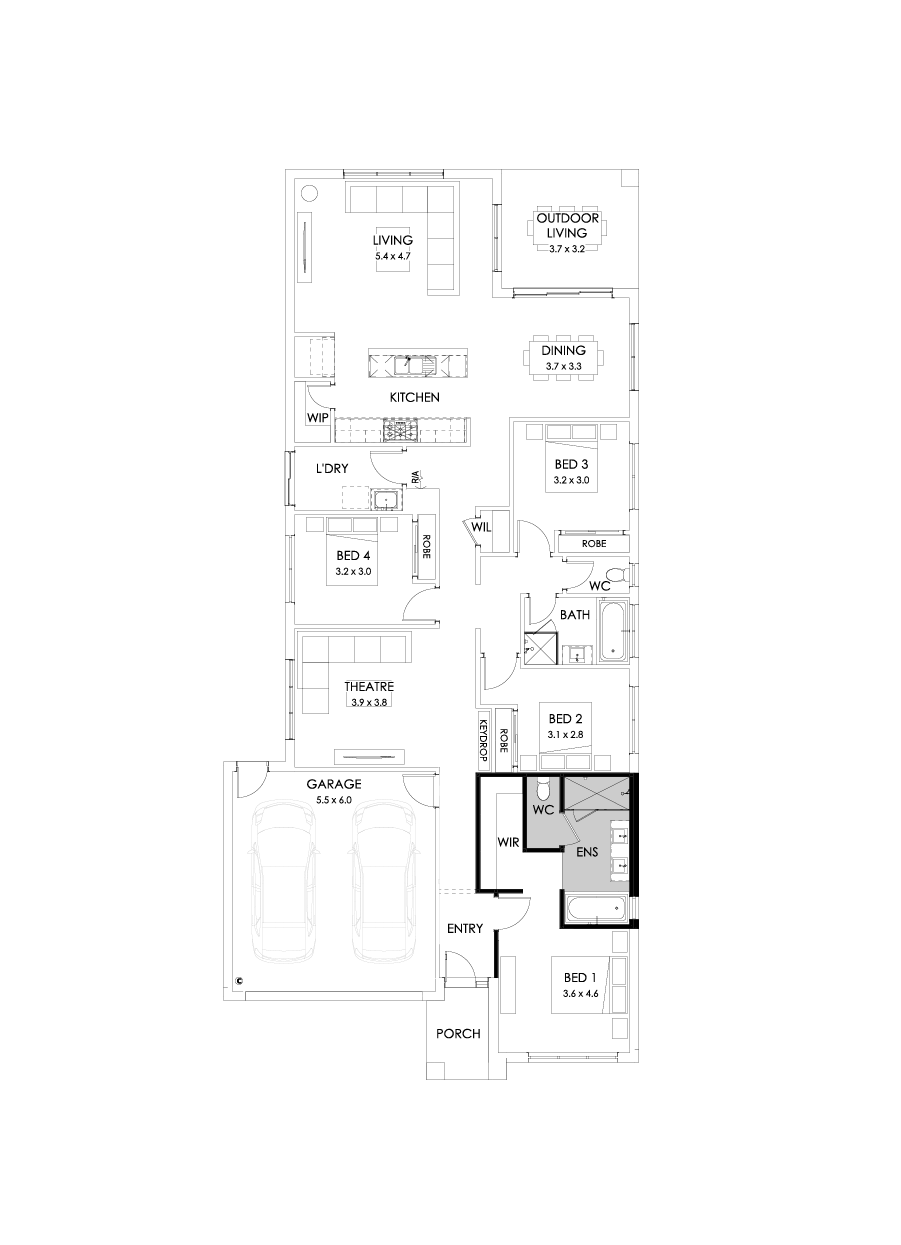 26  Floor Floorplan (Bath to ensuite)