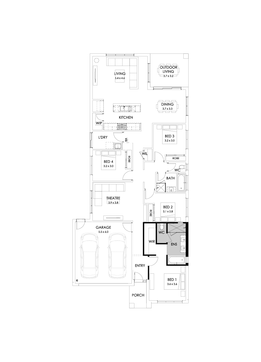 26  Floor Floorplan (Bath to ensuite)