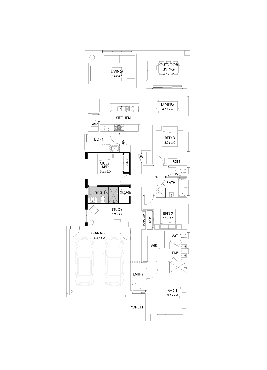 26  Floor Floorplan (Guest bedroom)