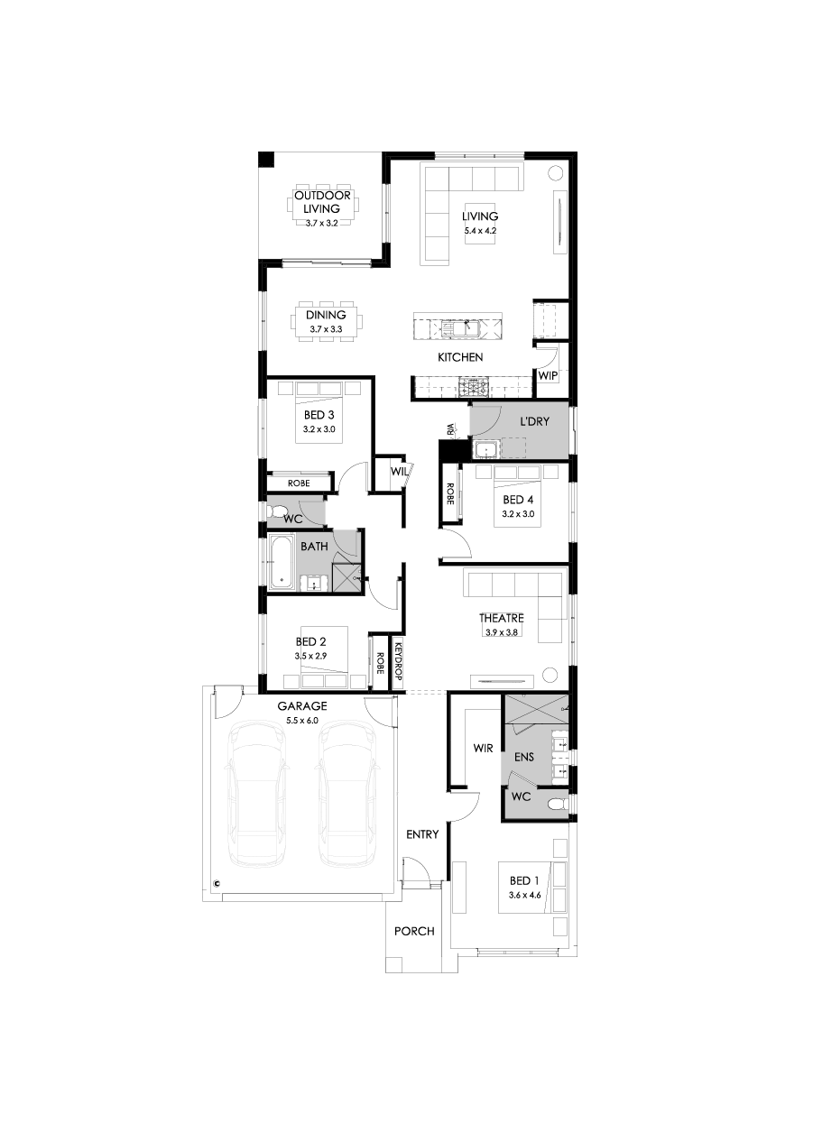 26  Floor Floorplan (Rear flip)