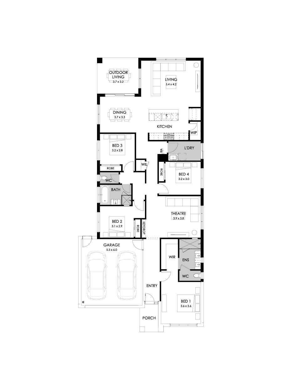 26  Floor Floorplan (Rear flip)