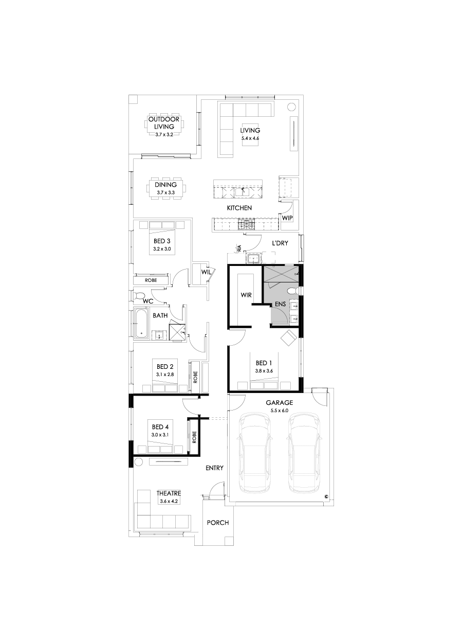 26  Floor Floorplan (Alternate theatre - Flipped)