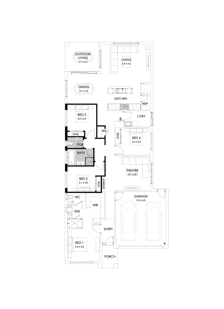 26  Floor Floorplan (Powder room - Flipped)