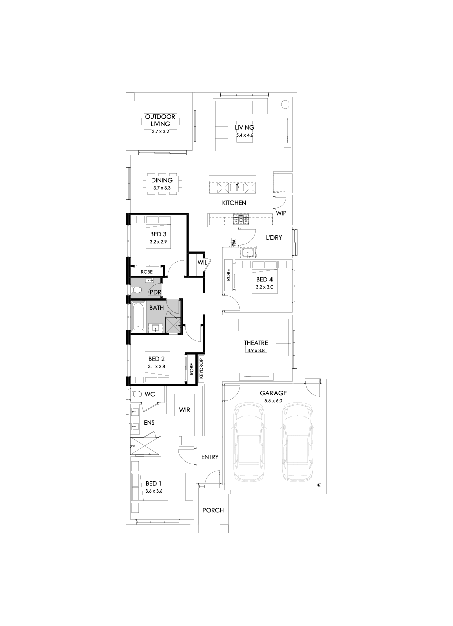 26  Floor Floorplan (Powder room - Flipped)