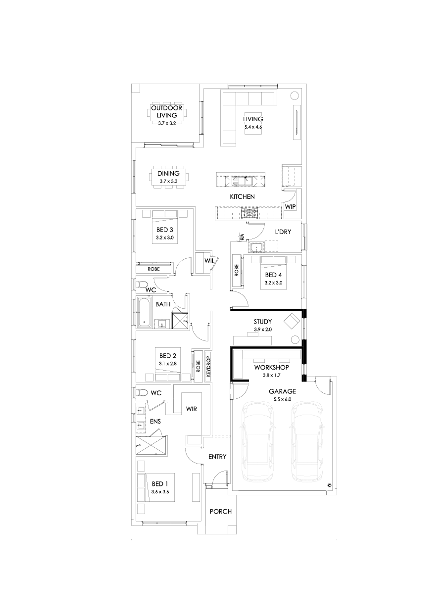 26  Floor Floorplan (Workshop - Flipped)