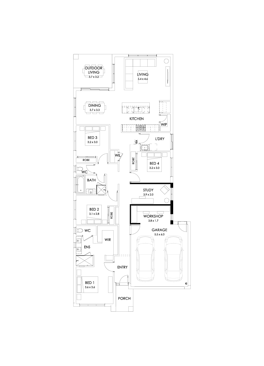 26  Floor Floorplan (Workshop - Flipped)