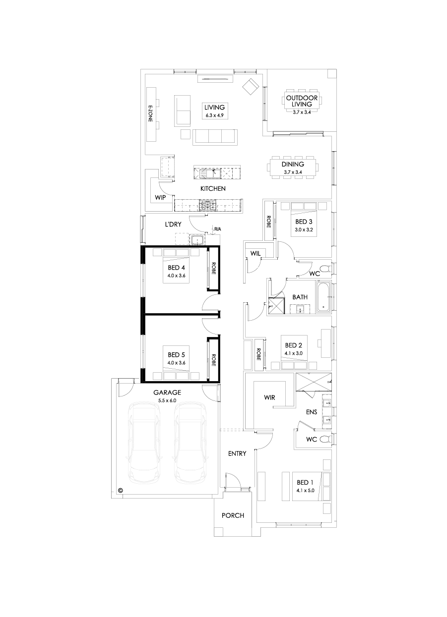 29  Floor Floorplan (5th bedroom)