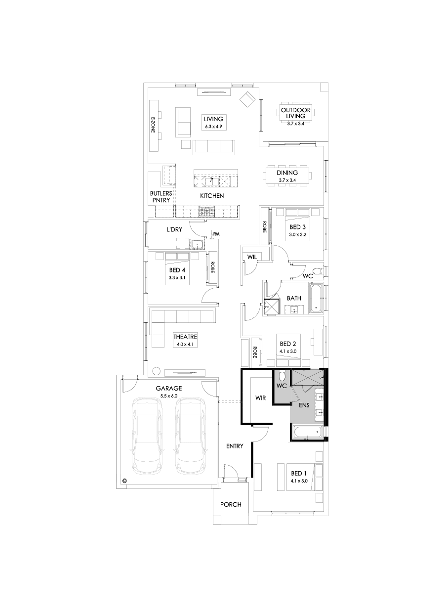 29  Floor Floorplan (Bath to ensuite)
