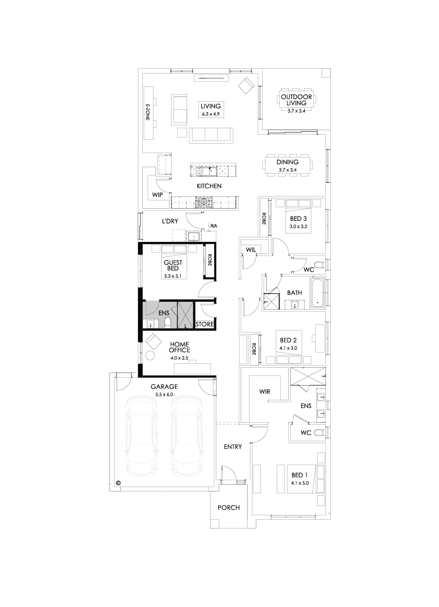 29  Floor Floorplan (Guest bedroom)