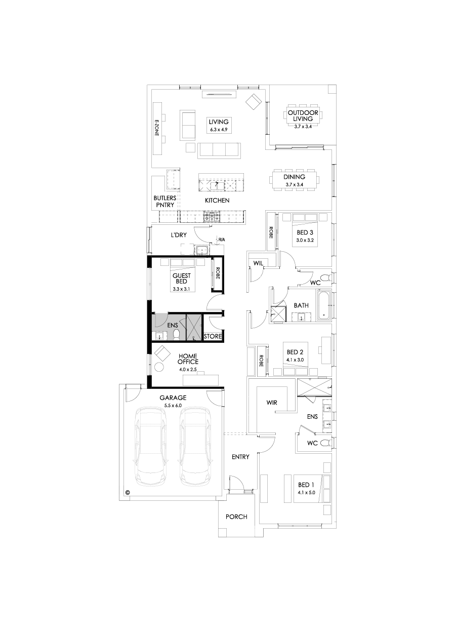 29  Floor Floorplan (Guest bedroom)