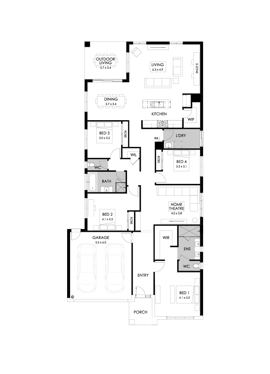 29  Floor Floorplan (Rear flip)