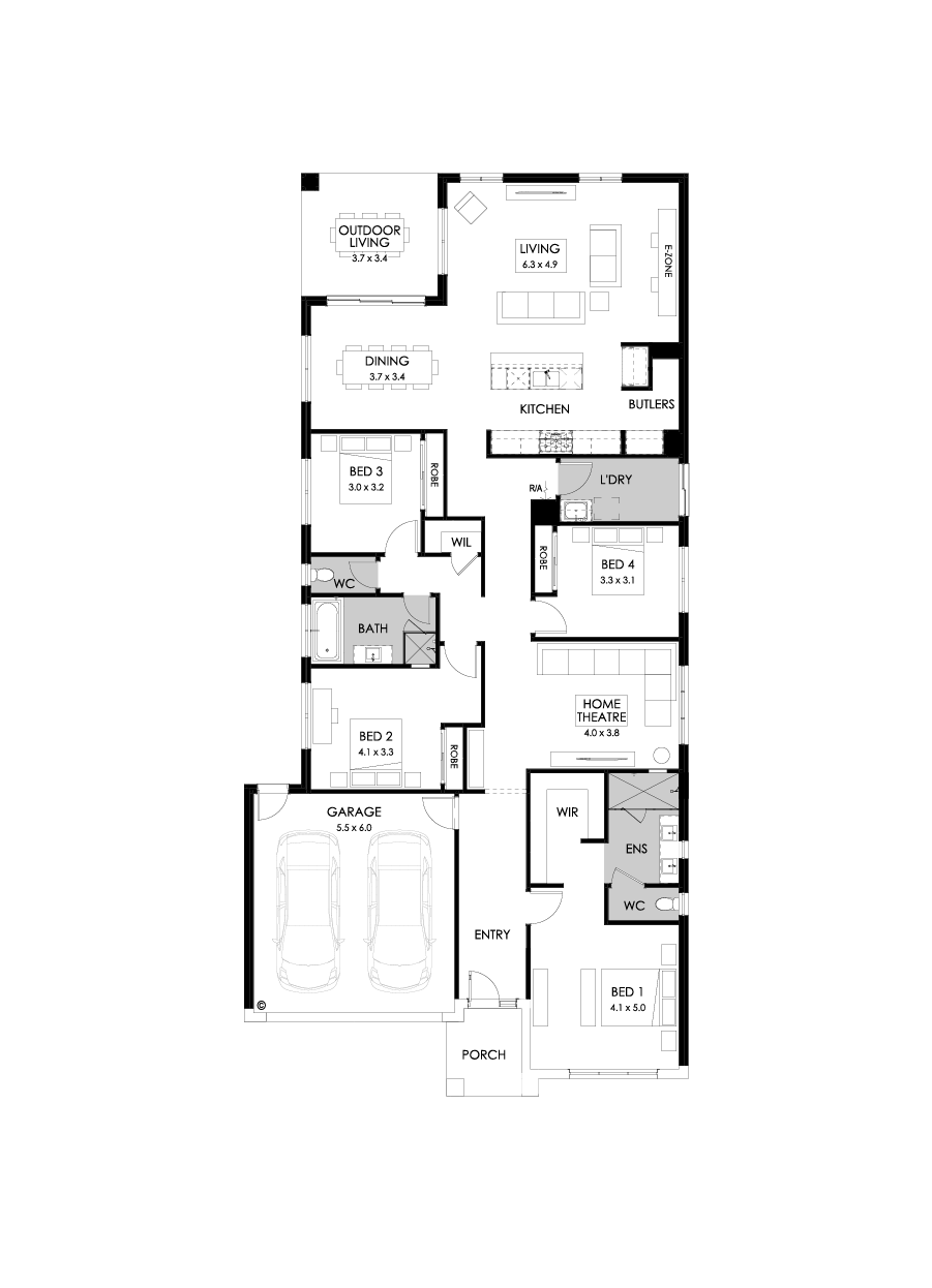 29  Floor Floorplan (Rear flip)