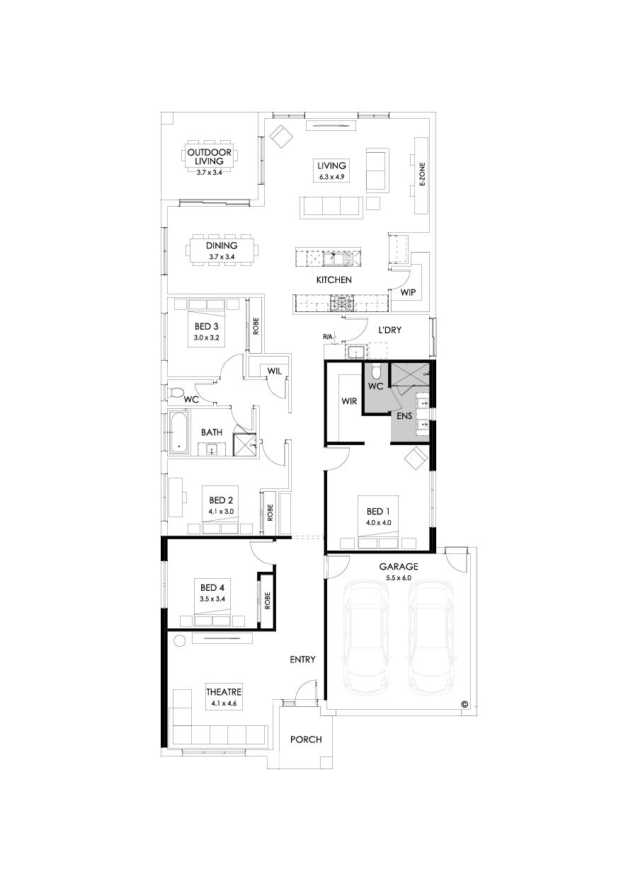 29  Floor Floorplan (Alternate theatre  - Flipped)