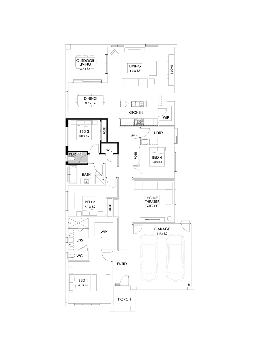 29  Floor Floorplan (Powder room - Flipped)