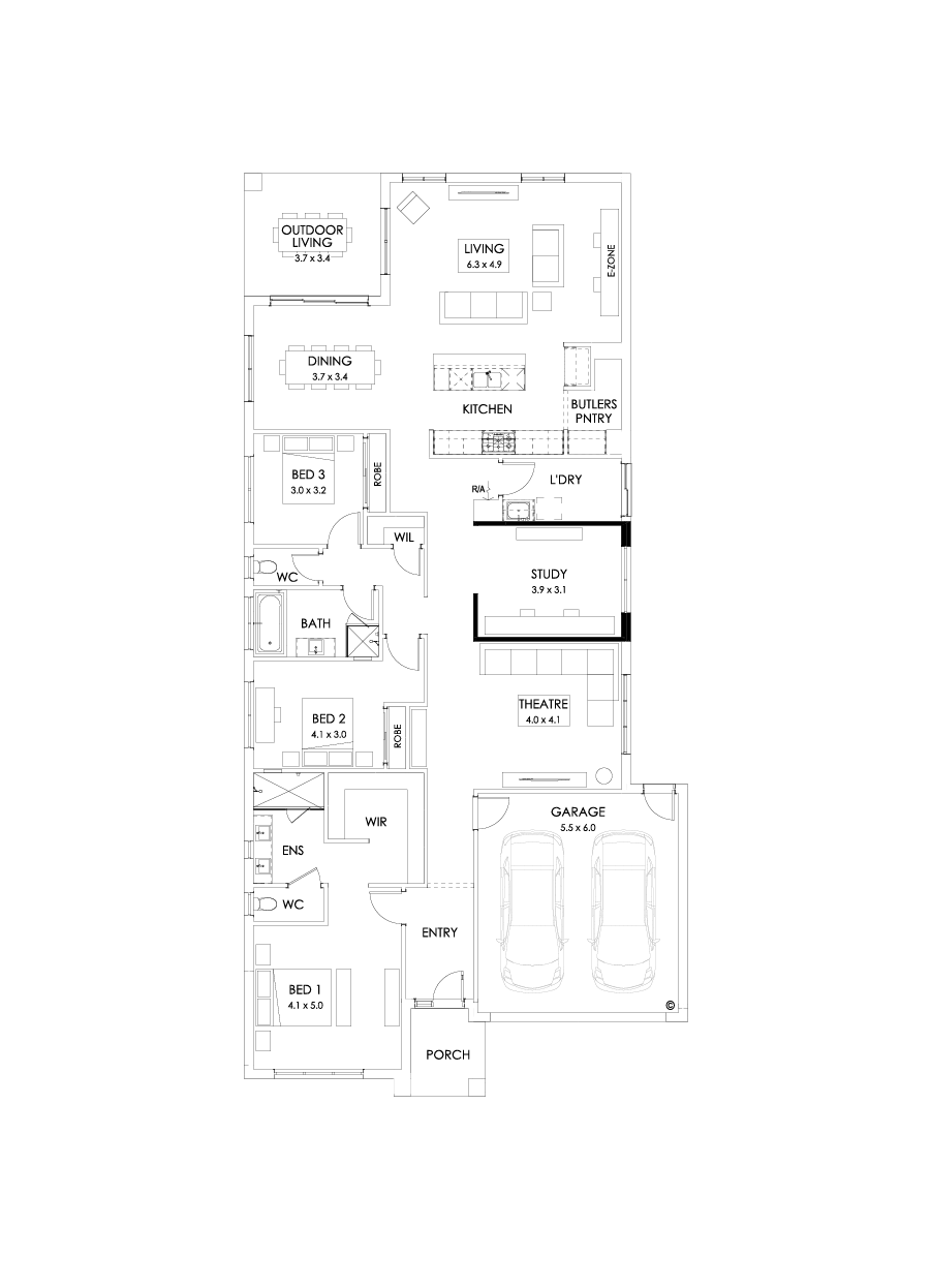 29  Floor Floorplan (Study - Flipped)