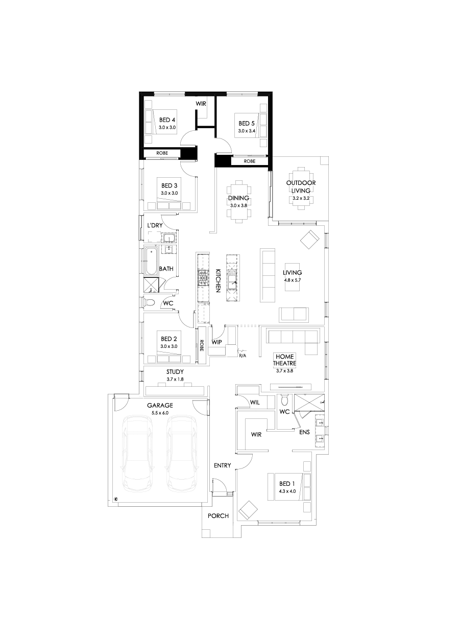29  Floor Floorplan (5th bedroom)