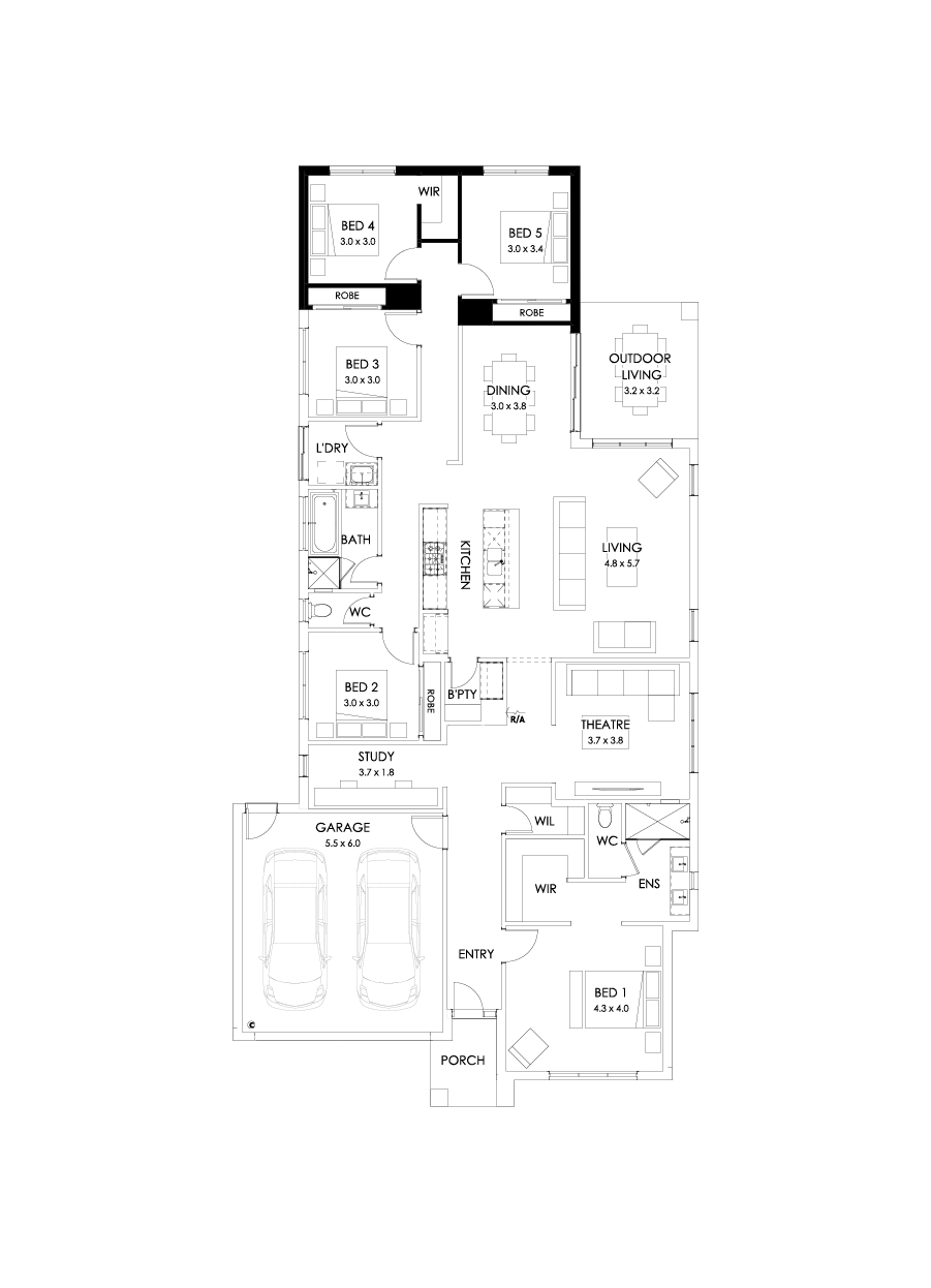 29  Floor Floorplan (5th bedroom)
