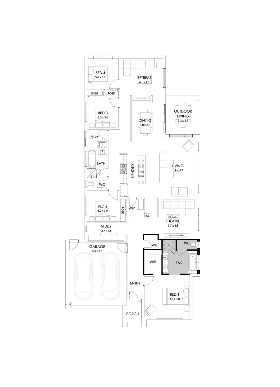 29  Floor Floorplan (Bath to ensuite)