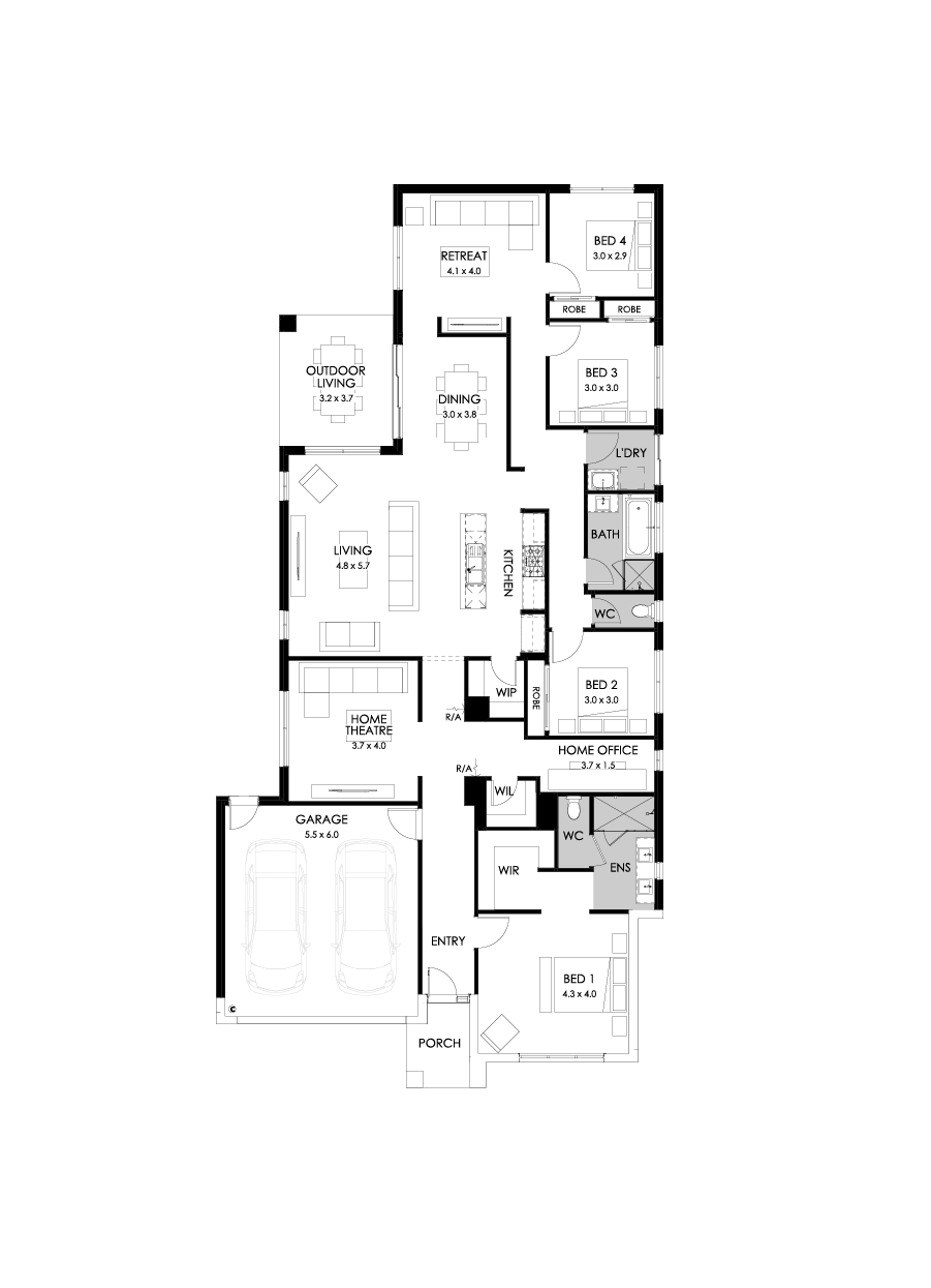 29  Floor Floorplan (Rear flip)