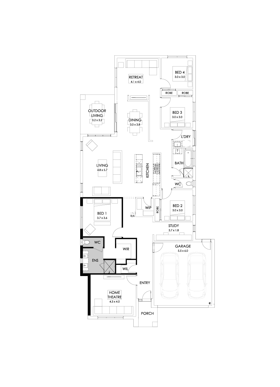 29  Floor Floorplan (Alternate theatre - Flipped)