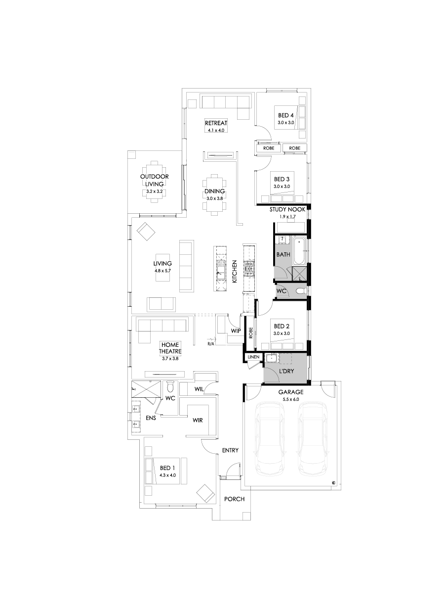29  Floor Floorplan (Grand laundry - Flipped)