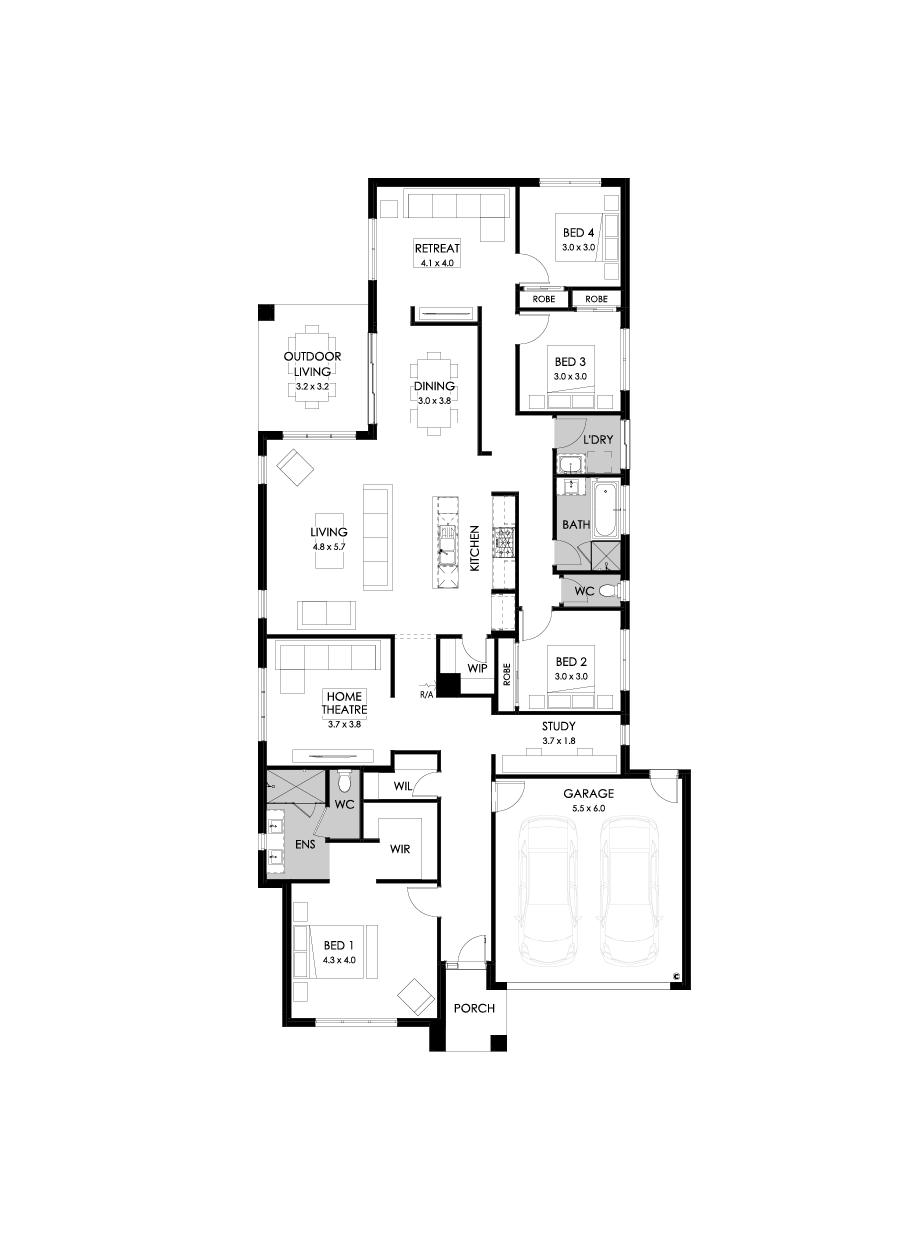 29  Floor Floorplan (Standard - Flipped)