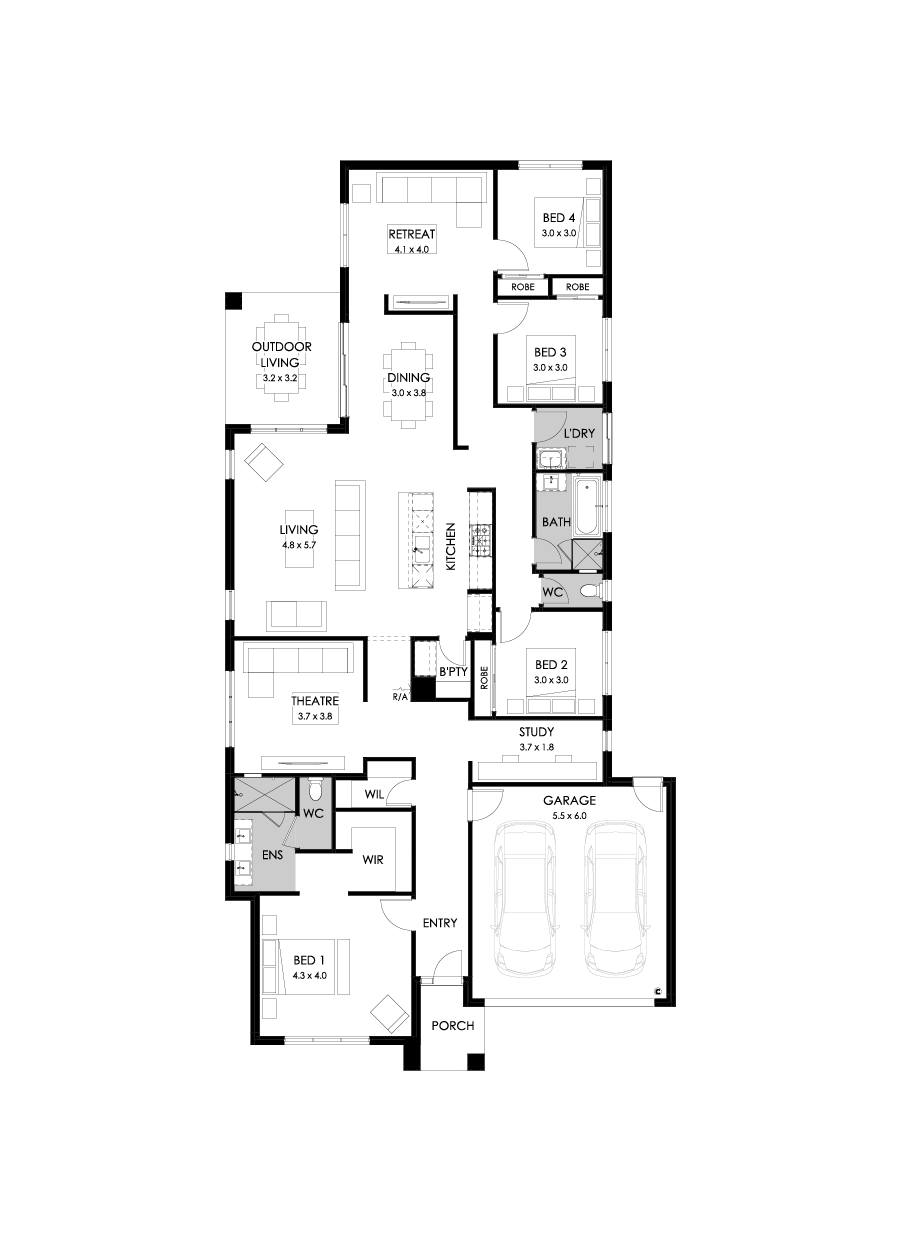 29  Floor Floorplan (Standard - Flipped)