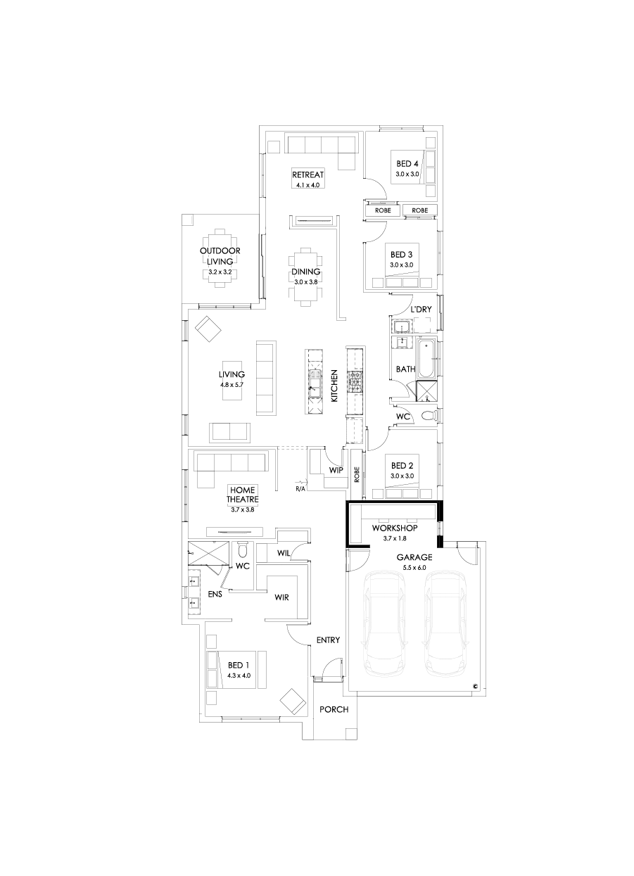 29  Floor Floorplan (Workshop - Flipped)