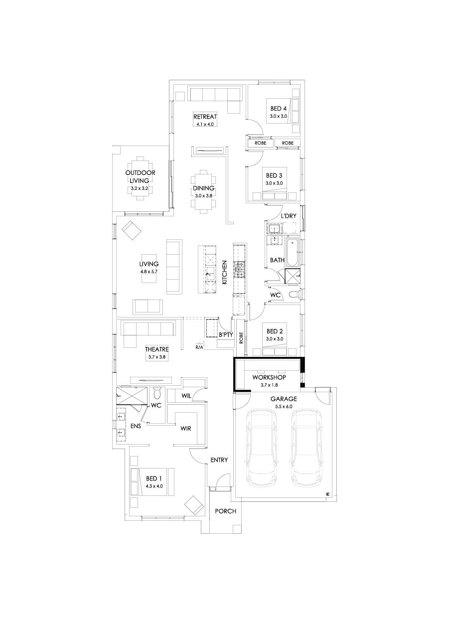29  Floor Floorplan (Workshop - Flipped)