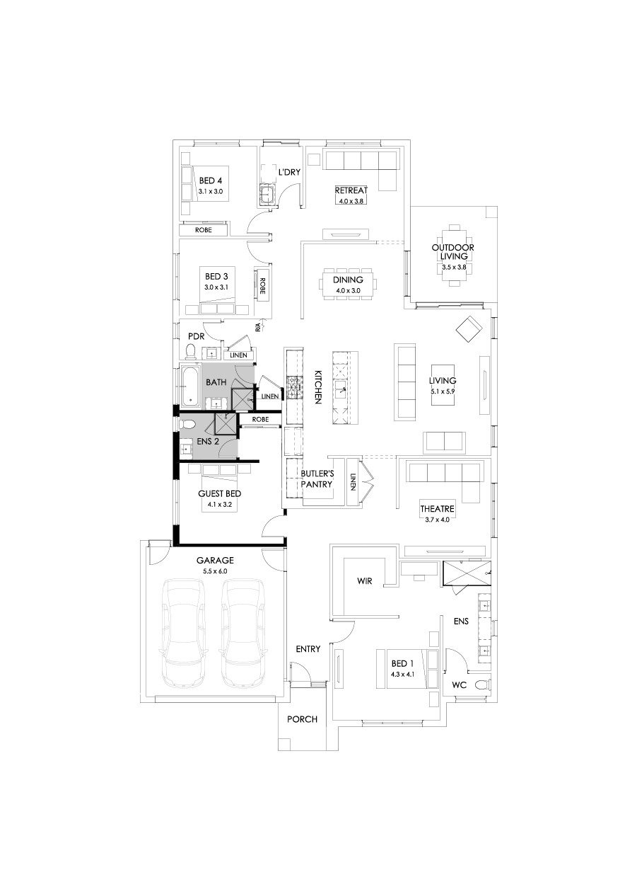 32  Floor Floorplan (Additional ensuite)