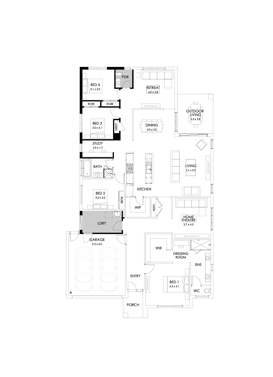 32  Floor Floorplan (Alternate laundry)
