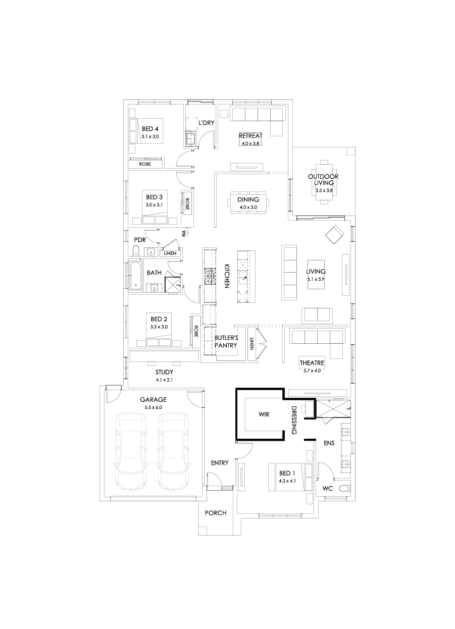 32  Floor Floorplan (Alternate WIR)