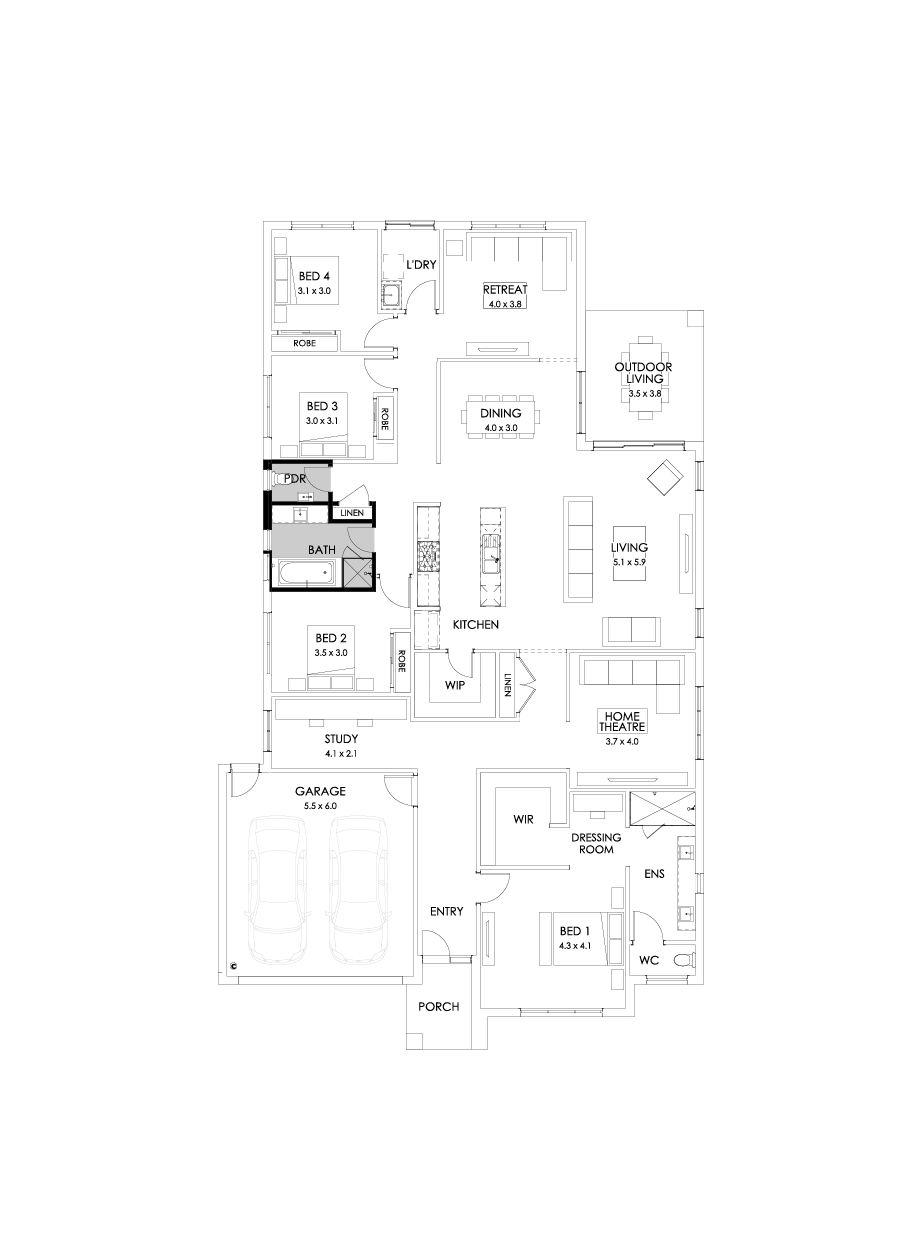 32  Floor Floorplan (Bathroom upgrade)