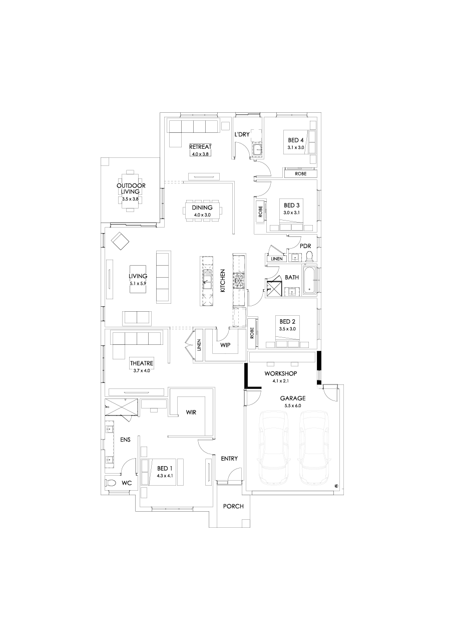 32  Floor Floorplan (Workshop - Flipped)