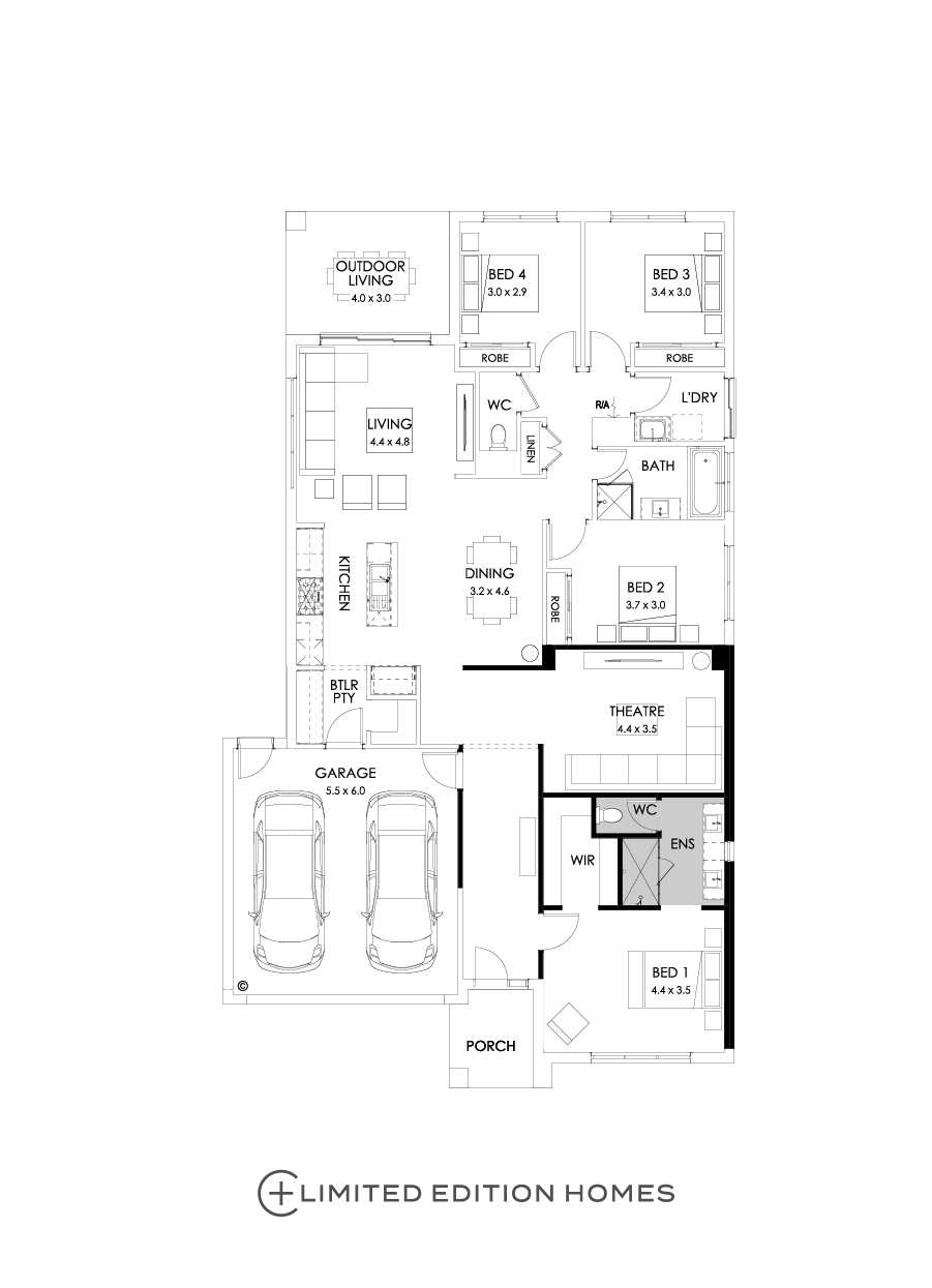 25  Floor Floorplan (Alternate bed 1)