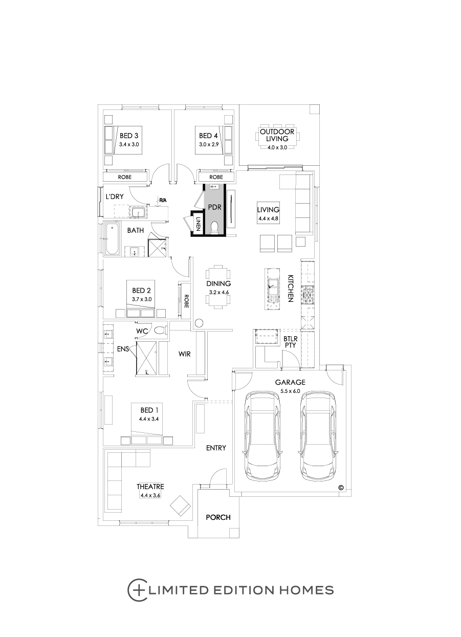 25  Floor Floorplan (Powder room - Flipped)