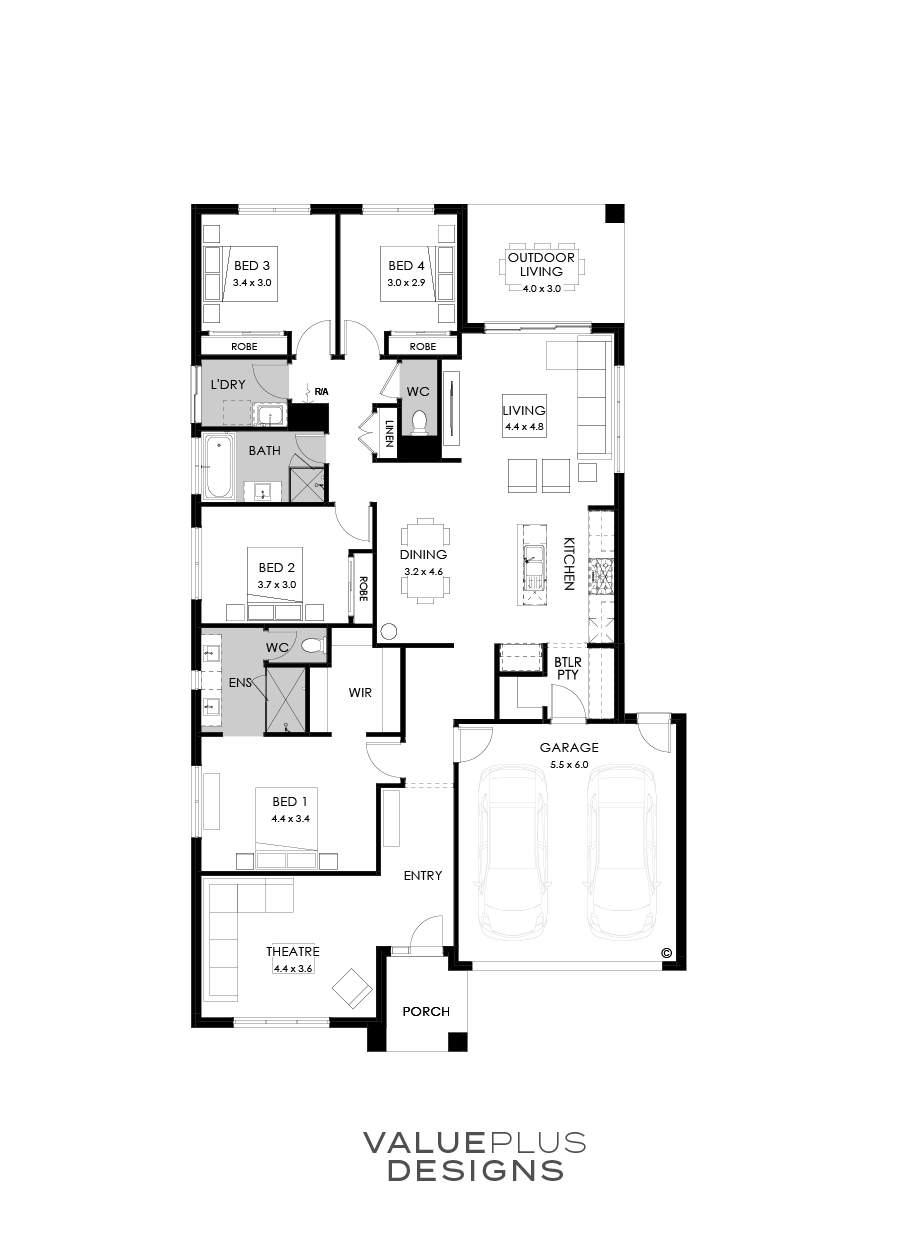 25  Floor Floorplan (Standard - Flipped)