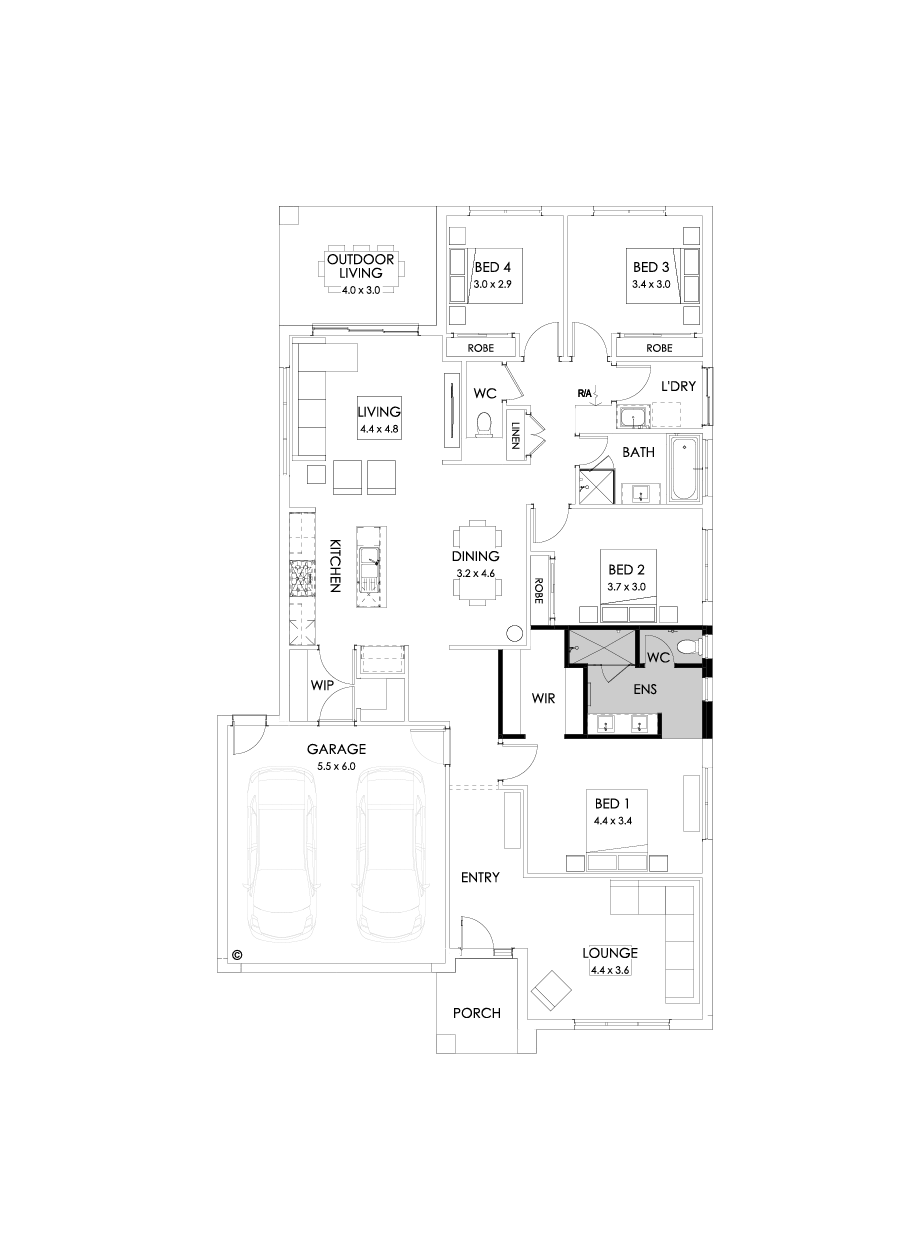 25  Floor Floorplan (Alternate ensuite)