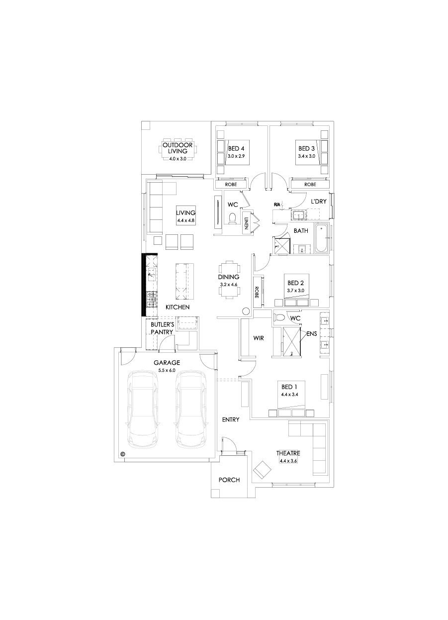 25  Floor Floorplan (Alternate kitchen)