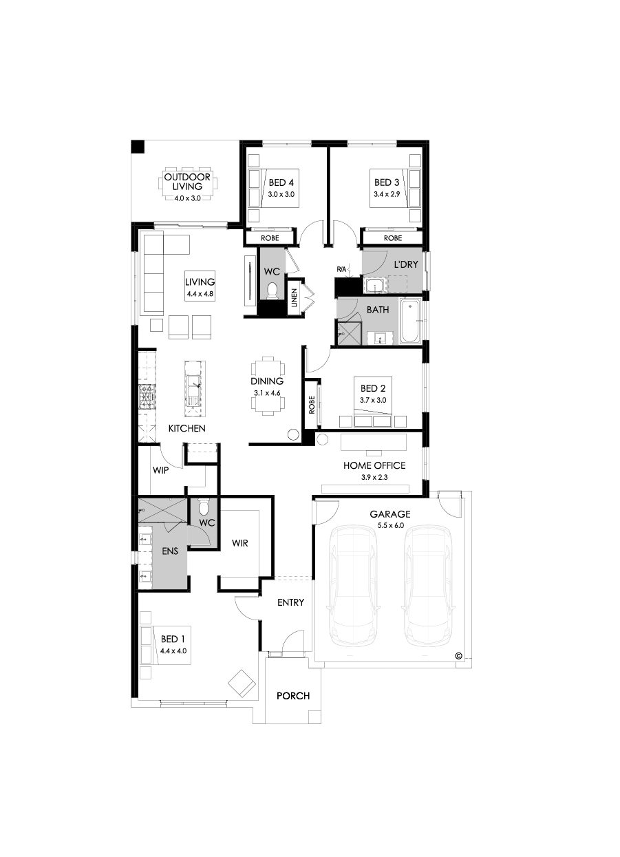 25  Floor Floorplan (Rear flip - Flipped)