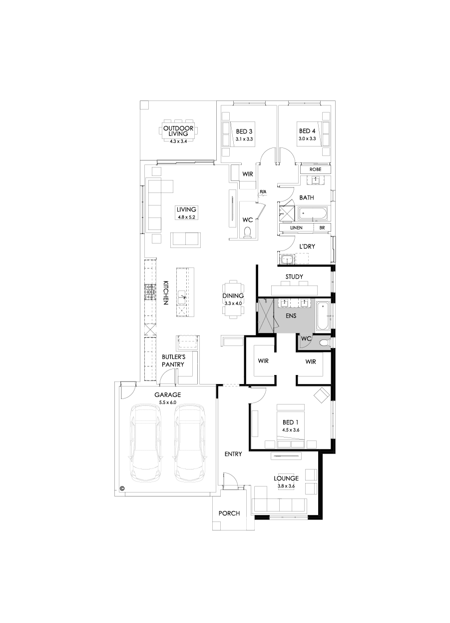 28  Floor Floorplan (3 bedrooms)